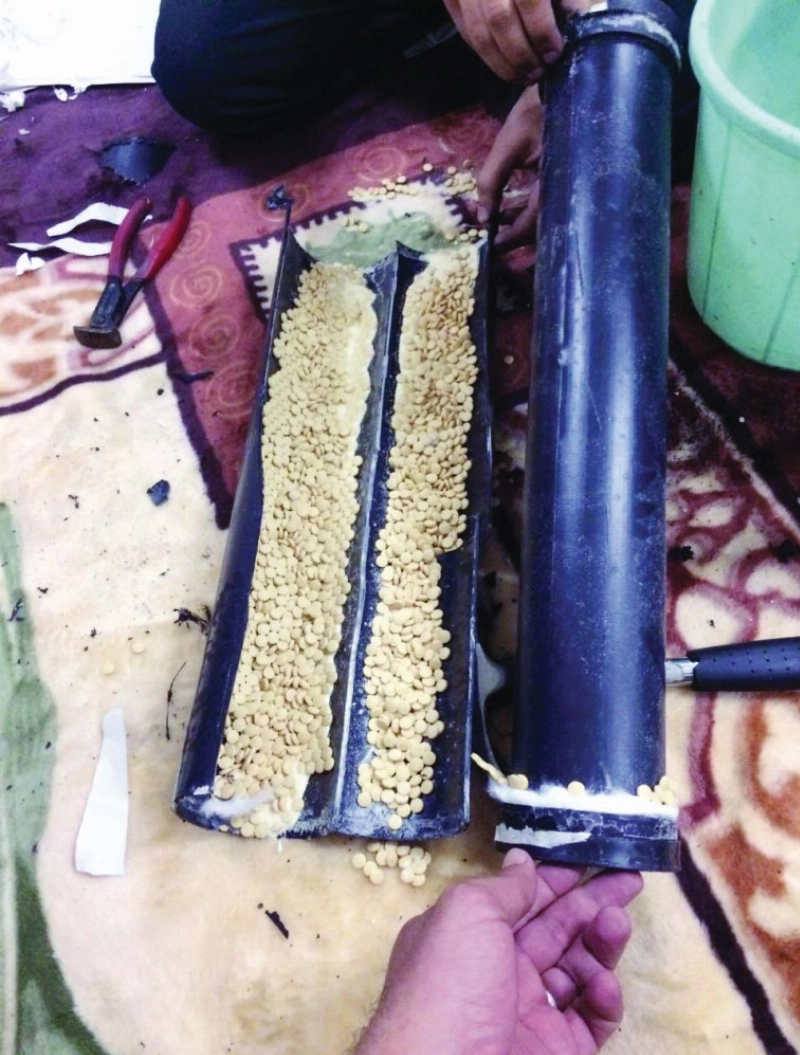 الحبوب مخبأة في تجويف البكرة (واس)