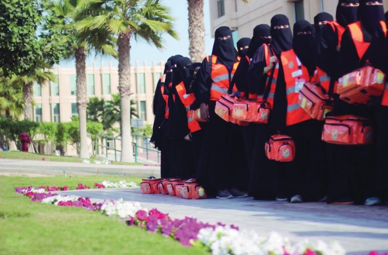 طالبات مؤهلات لمواجهة الكوارث (مكة)