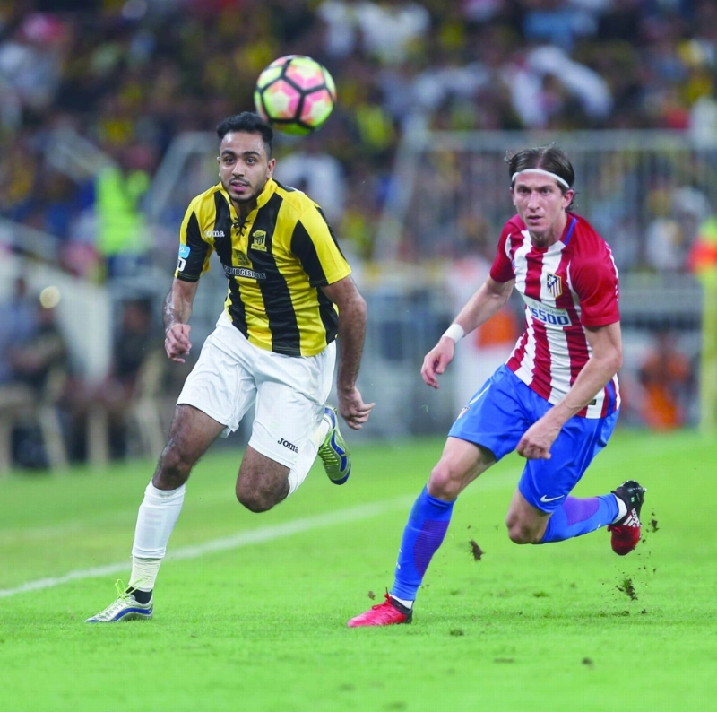 الاتحاد وأتلتيكو مدريد أمس الأول (علي القرني)