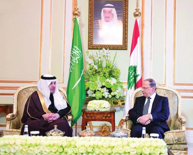عون والطريفي خلال اللقاء