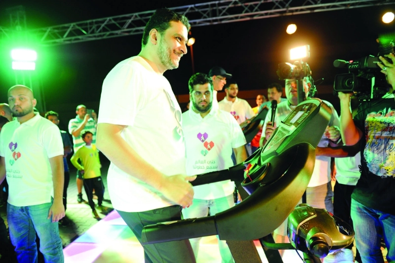 جوهرجي خلال الفعالية أمس (محمد الأهدل)