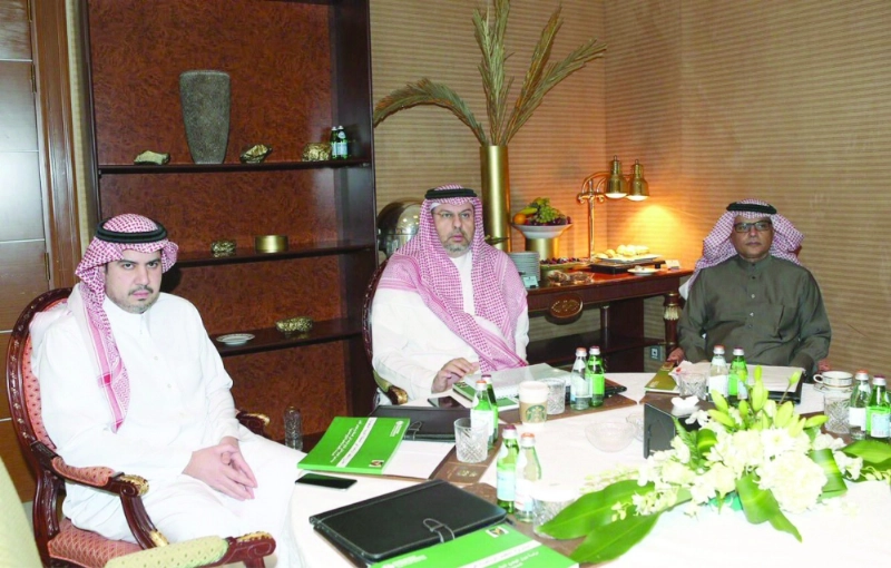 عبدالله بن مساعد خلال الورشة (مكة)