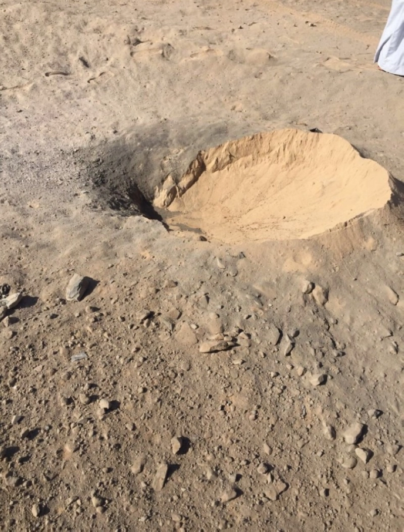 إحدى المقذوفات في حي سقام