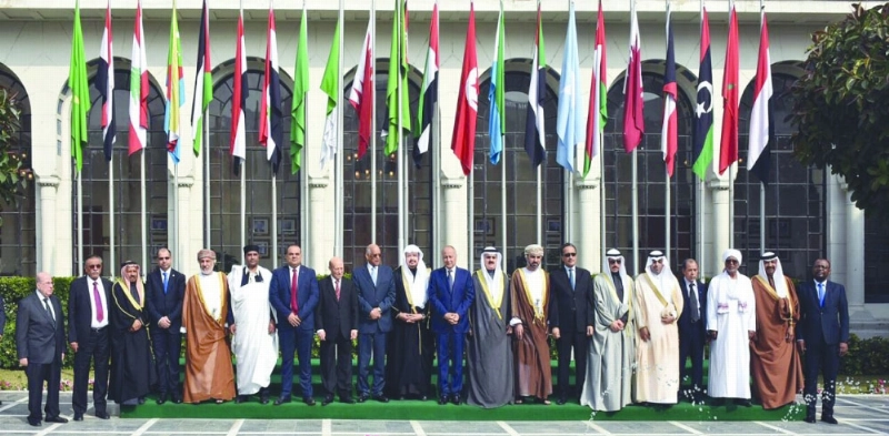 رؤساء البرلمانات العربية بالقاهرة أمس (سبأ نت)