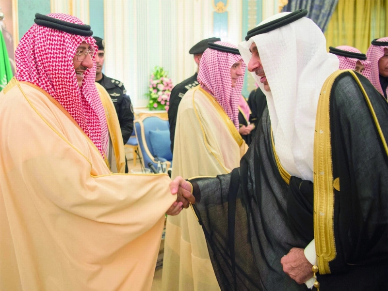 من مراسم استقبال خادم الحرمين بحضور ولي العهد لرؤساء بعثات المملكة في الخارج