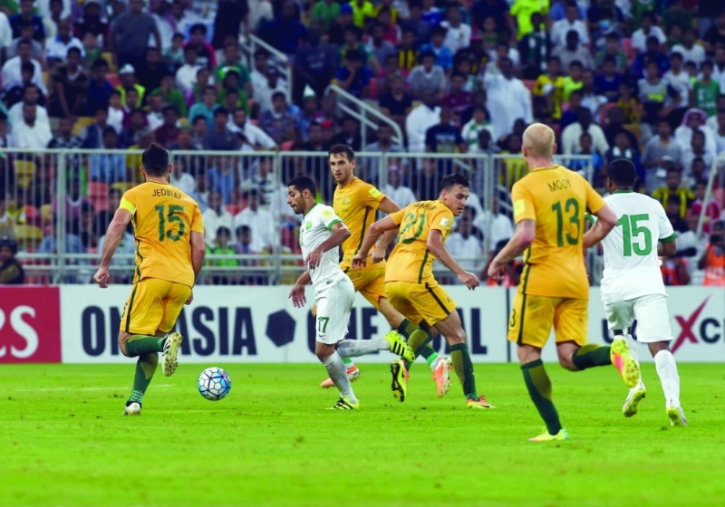 أستراليا في مباراتها أمام السعودية بتصفيات مونديال روسيا (مكة)