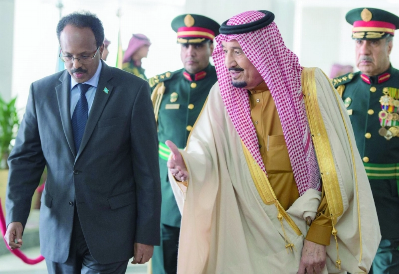 الملك سلمان مرحبا بالرئيس الصومالي