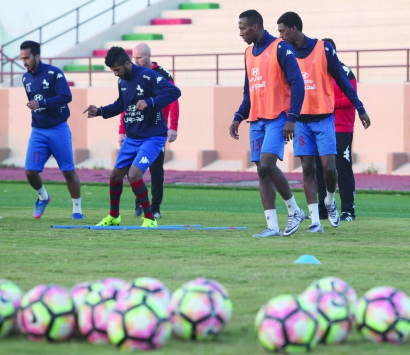 من تدريبات الاتفاق استعدادا للرائد (إعلامي الاتفاق)