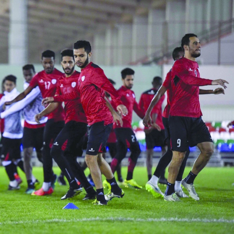 جانب من تحضيرات الشباب للفيصلي اليوم (إعلامي الشباب)
