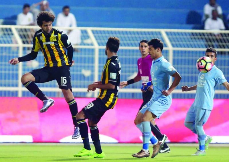 الاتحاد والباطن أمس على ملعب الأول (إ ب أ)