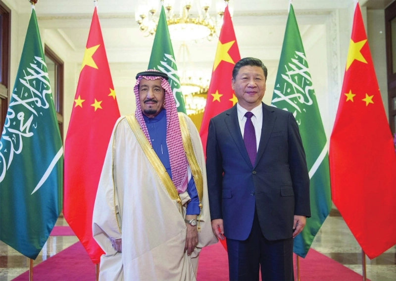 الملك سلمان والرئيس الصيني (واس)