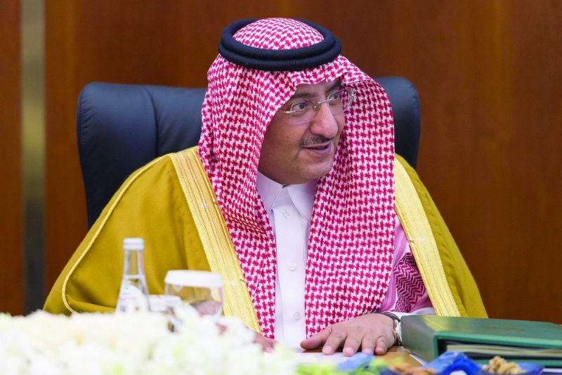 ولي العهد خلال أعمال الجلسة