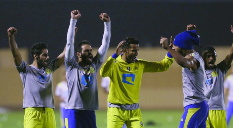 جانب من تدريبات فريق النصر (إعلامي النصر)