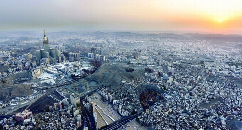 منظر جوي لمكة المكرمة (مكة)