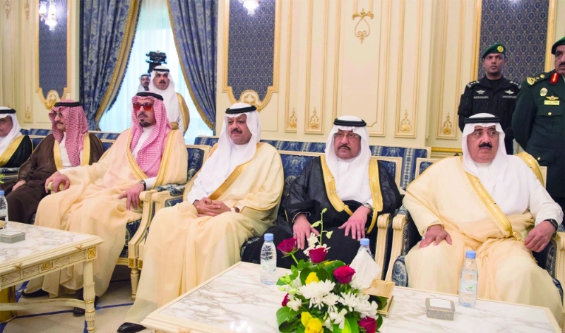 أمراء ووزراء خلال الاستقبال
