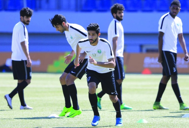 جانب من تدريبات المنتخب السعودي (مكة)