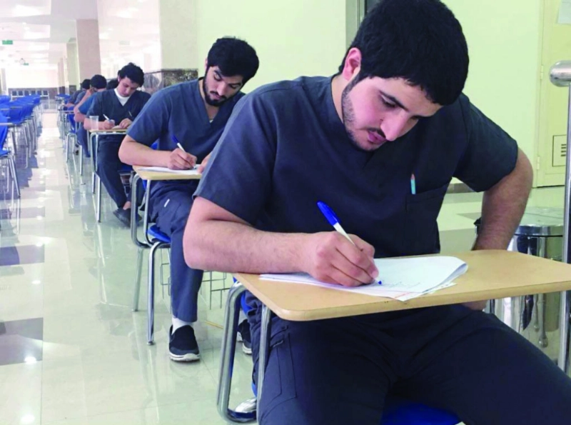 من الاختبارات أمس (واس)