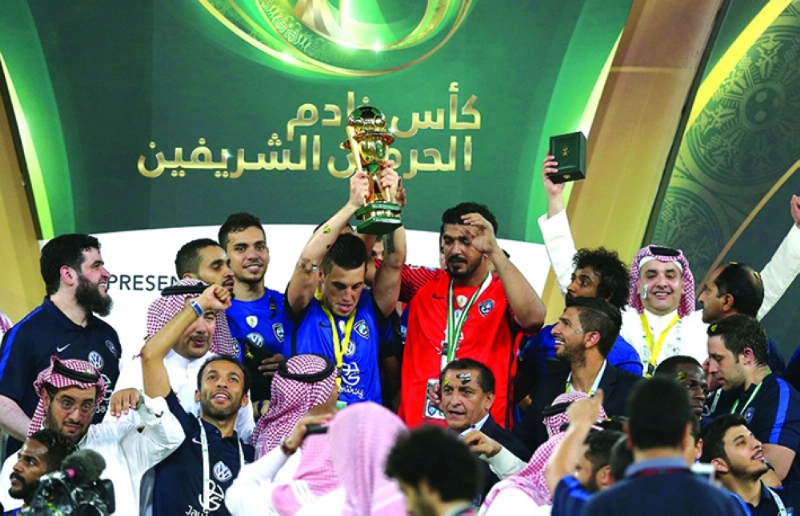 تتويج الهلال بكأس خادم الحرمين الشريفين (إ ب أ)
