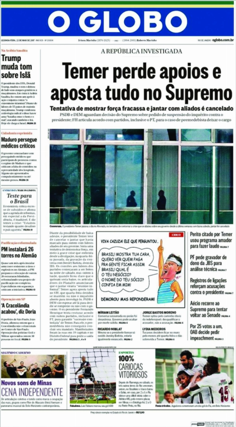 O Globo
البرازيلية
ترمب يغير
أسلوبه في
الحديث حول
الإسلام