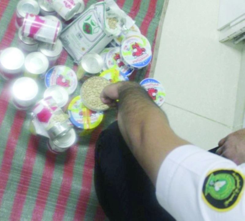 حبوب كبتاجون ضبطت داخل معلبات (واس)