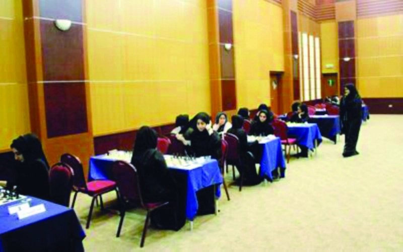 جانب من بطولة شطرنج السيدات بجدة (مكة)
