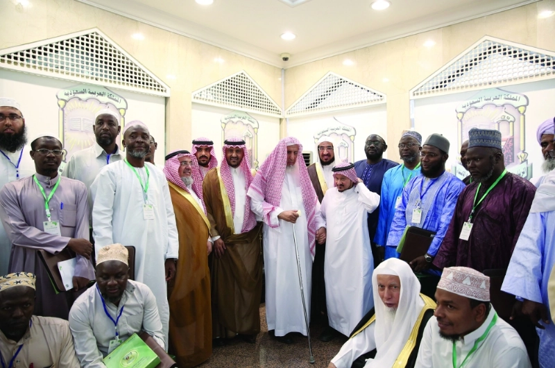 عبدالعزيز آل الشيخ لدى افتتاحه اللقاء الـ26 للجنة الدعوة في قارة أفريقيا (واس)