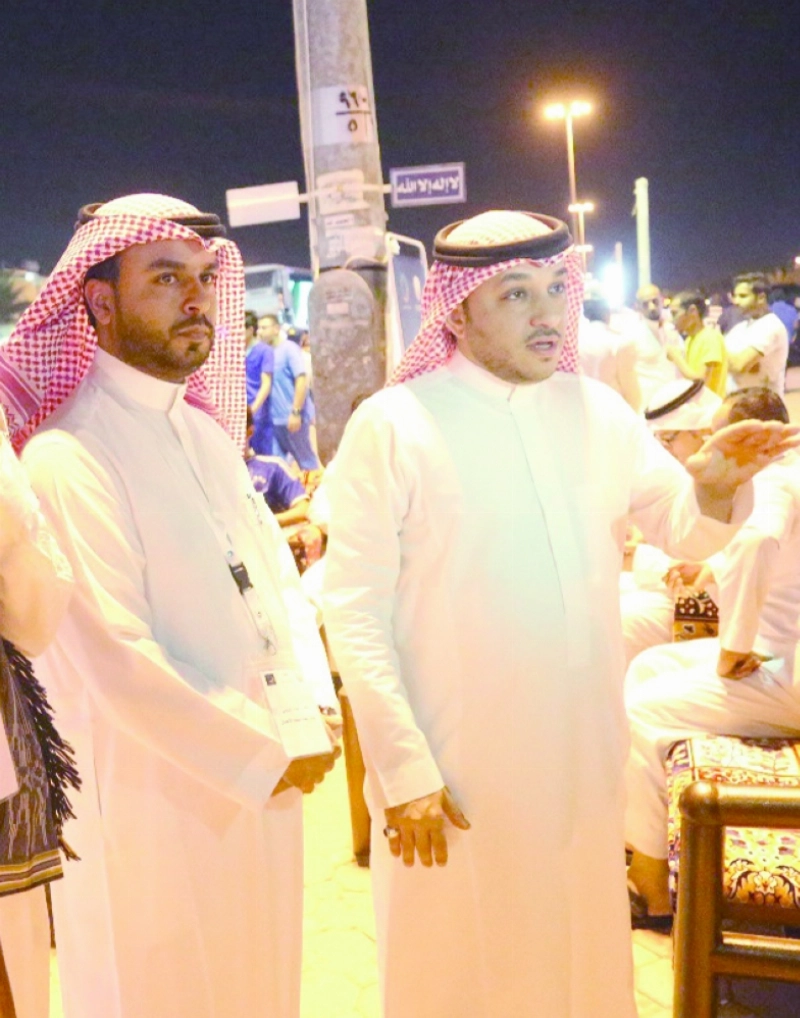 مجد المحمدي خلال حديثه عن المشروع ( محمد عبداللطيف)
