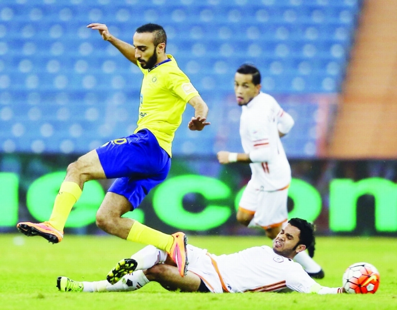 عبدالله الأسطا في مباراة للشباب أمام النصر (مكة)