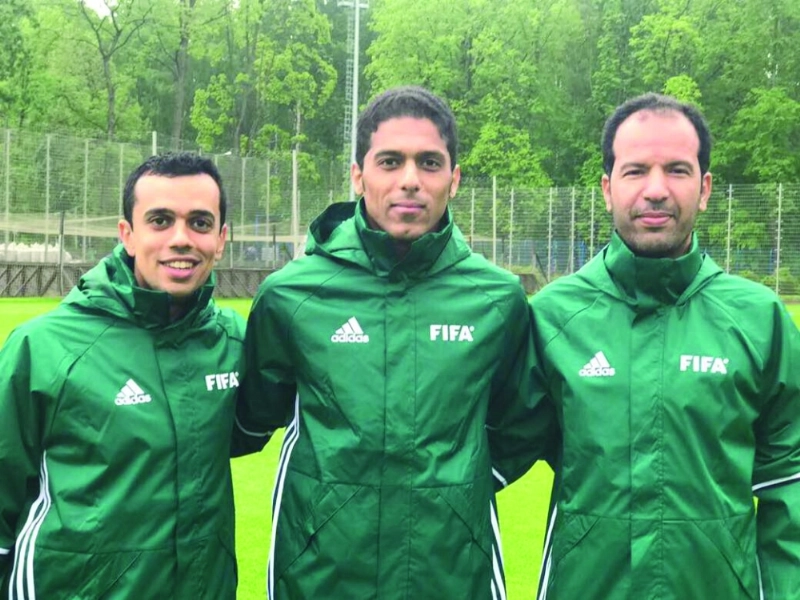 طاقم التحكيم السعودي لمواجهة روسيا والمكسيك (مكة)