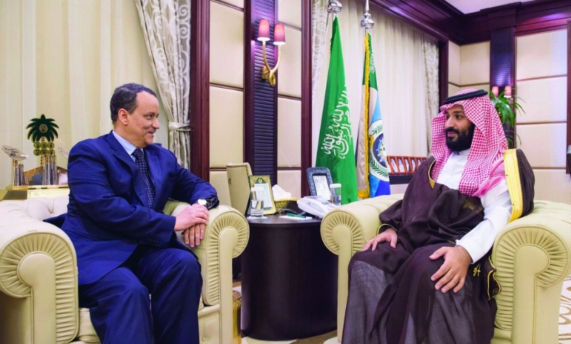 الأمير محمد بن سلمان مستقبلا ولد الشيخ (واس)