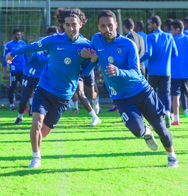 جانب من التدريبات أمس (إعلامي الهلال)