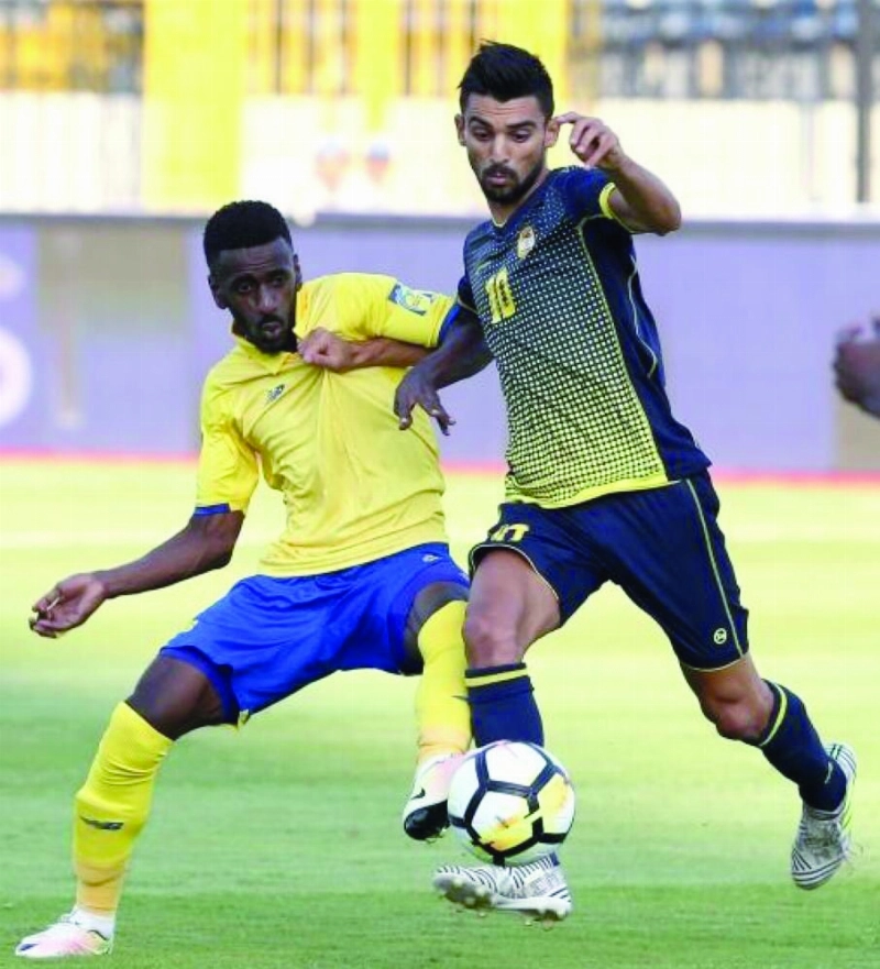 من مواجهة النصر والعهد اللبناني (حساب البطولة بتويتر)