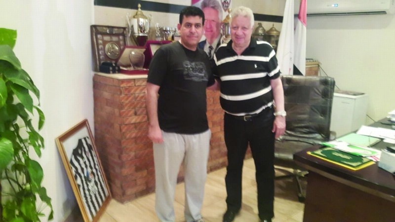 مرتضى منصور والزميل عبدالله الفراج (مكة)