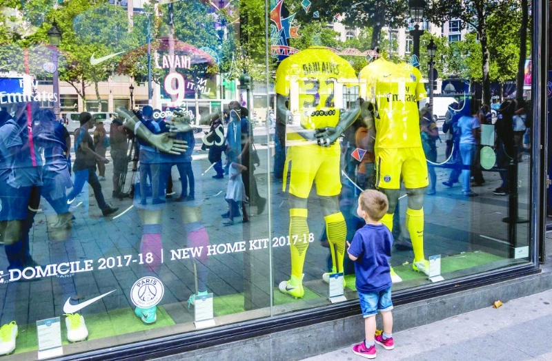 PSG Merchandise shop in Paris