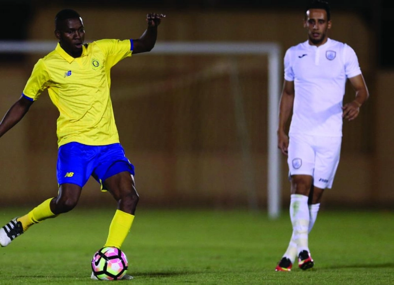 عمر هوساوي في مباراة النصر والشباب الودية (إعلامي النصر)