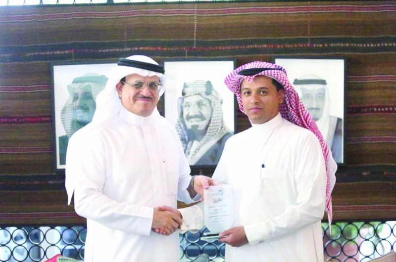 جاسر الجاسر خلال التكريم (مكة)