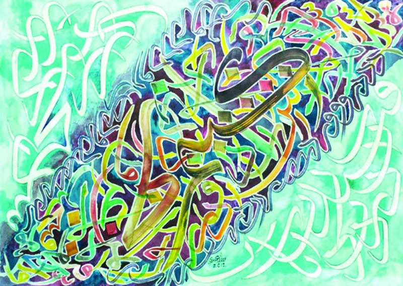 من أعمال المشاركين (موقع الملتقى)