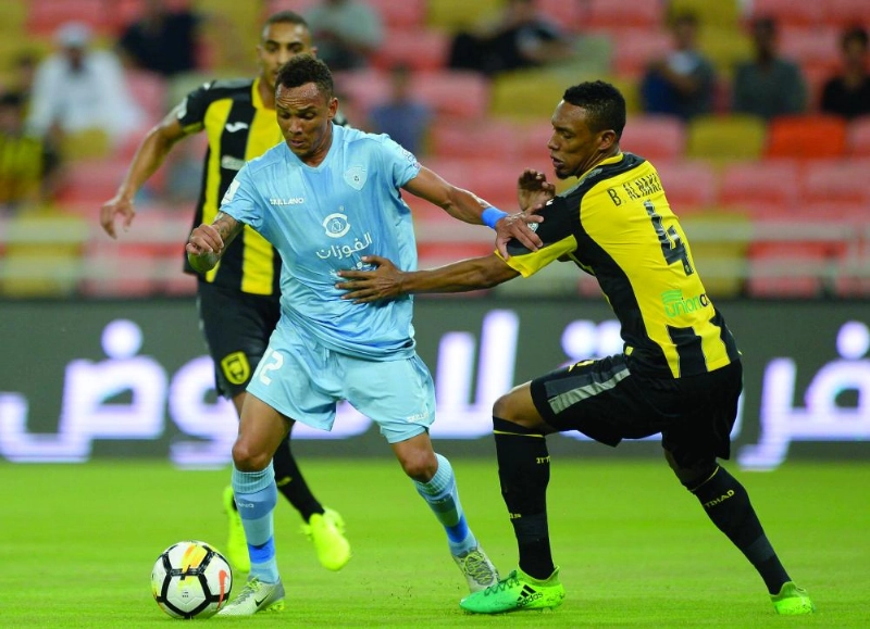الباطن خلال مباراته مع الاتحاد (واس)