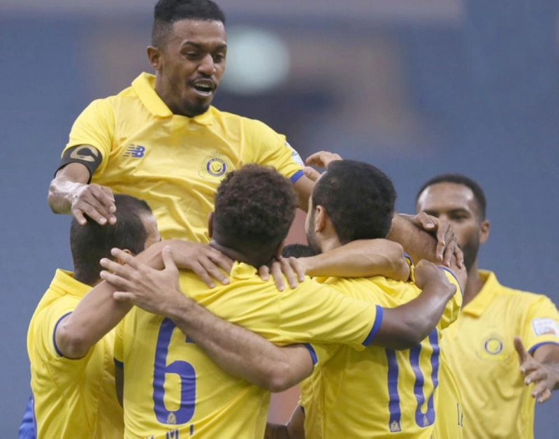 فرحة لاعبي النصر لم تكتمل أمام الاتفاق (إعلامي النصر)