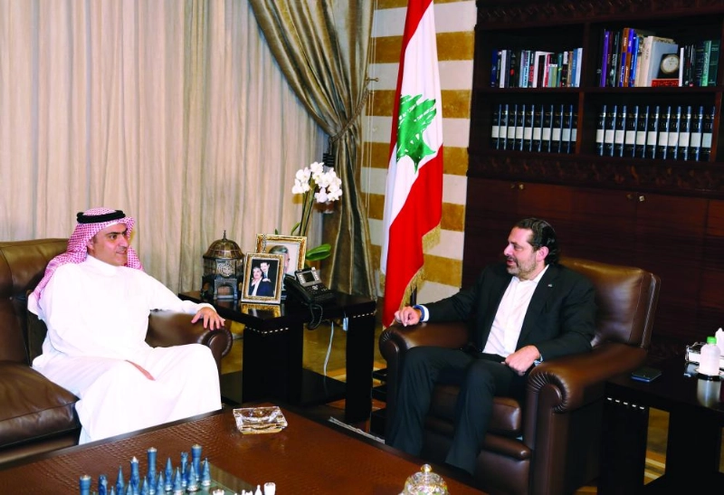 سعد الحريري مستقبلا السبهان في بيروت (دالاتي ونهرا)