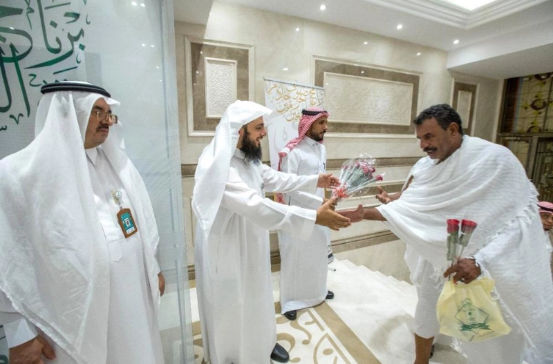 أسر الشهداء السودانيين لدى وصولهم لمكة (واس)