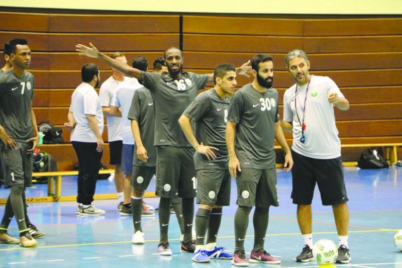 من تدريبات منتخب كرة قدم الصالات (إعلامي المنتخب)