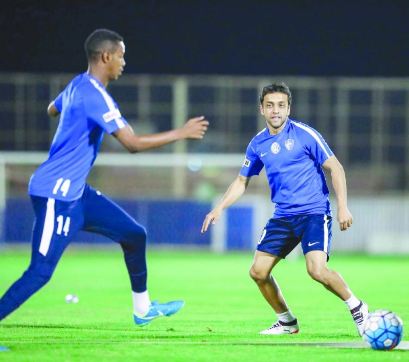 جانب من حصة تدريبية للهلال (إعلامي الهلال)