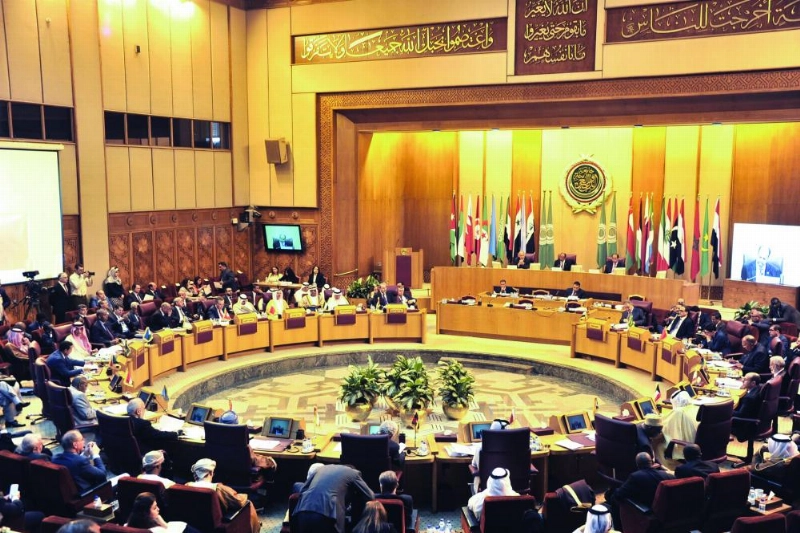 وزراء الخارجية العرب في اجتماع بالقاهرة أمس (واس)