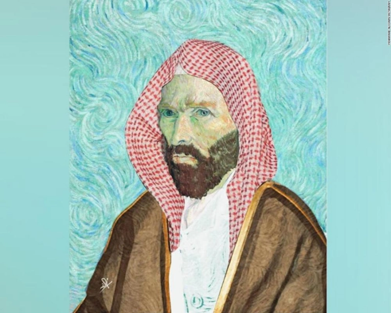 أحد أعمال مهند العصيمي (CNN)