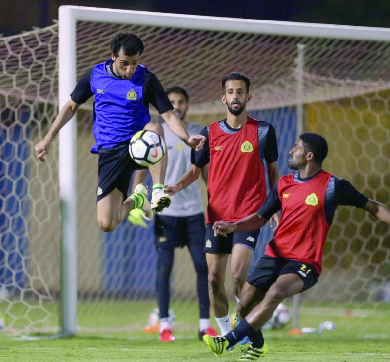 جانب من استعدادات النصر للفيحاء (إعلامي النصر)