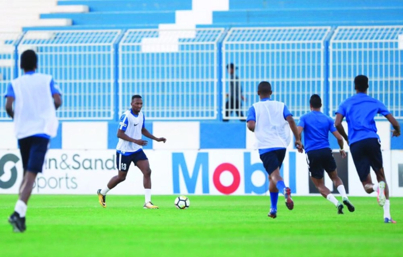 جانب من تدريبات الهلال (إعلامي الهلال)