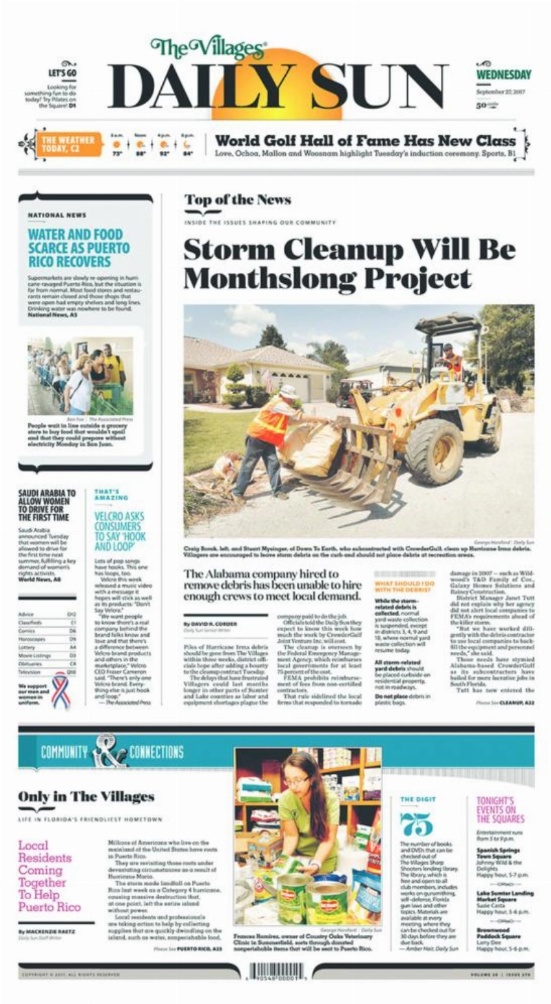 THE VILLAGES DAILY SUN