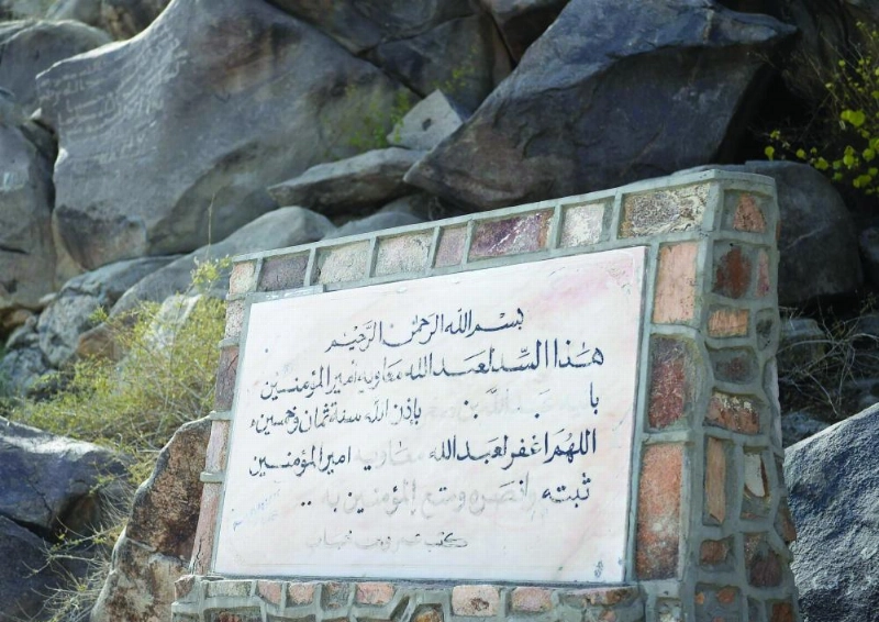 النص في لوحة سد معاوية