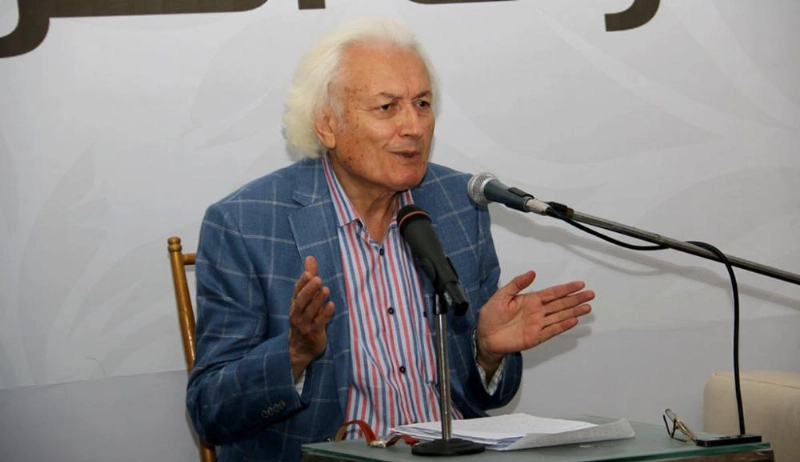 علي حرب أثناء المحاضرة (بترا)